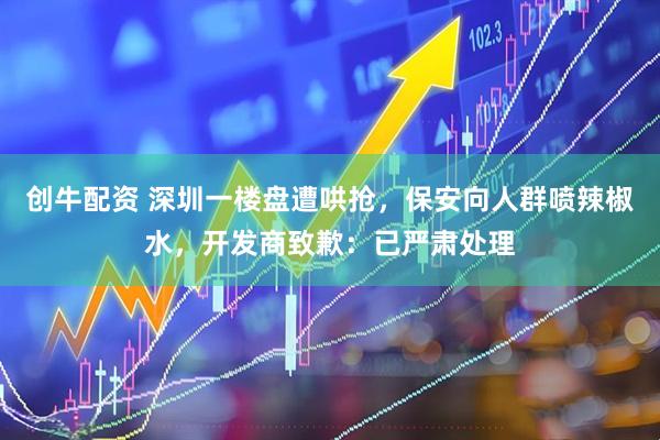 创牛配资 深圳一楼盘遭哄抢，保安向人群喷辣椒水，开发商致歉：已严肃处理