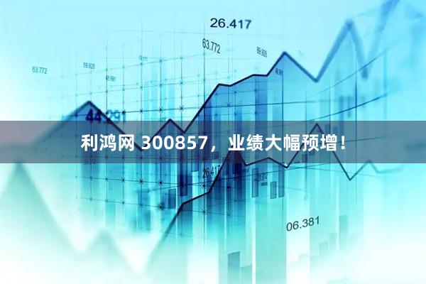 利鸿网 300857,业绩大幅预增!