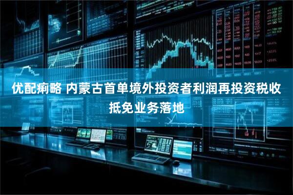 优配痢略 内蒙古首单境外投资者利润再投资税收抵免业务落地